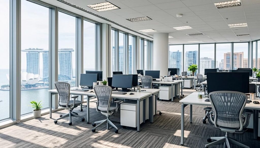 Google software engineer Singapore office workspace
