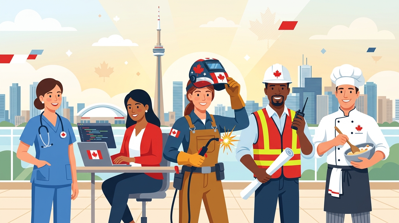 Top 20 in-demand jobs in Canada with NOC codes and salaries - healthcare, tech, trades and more